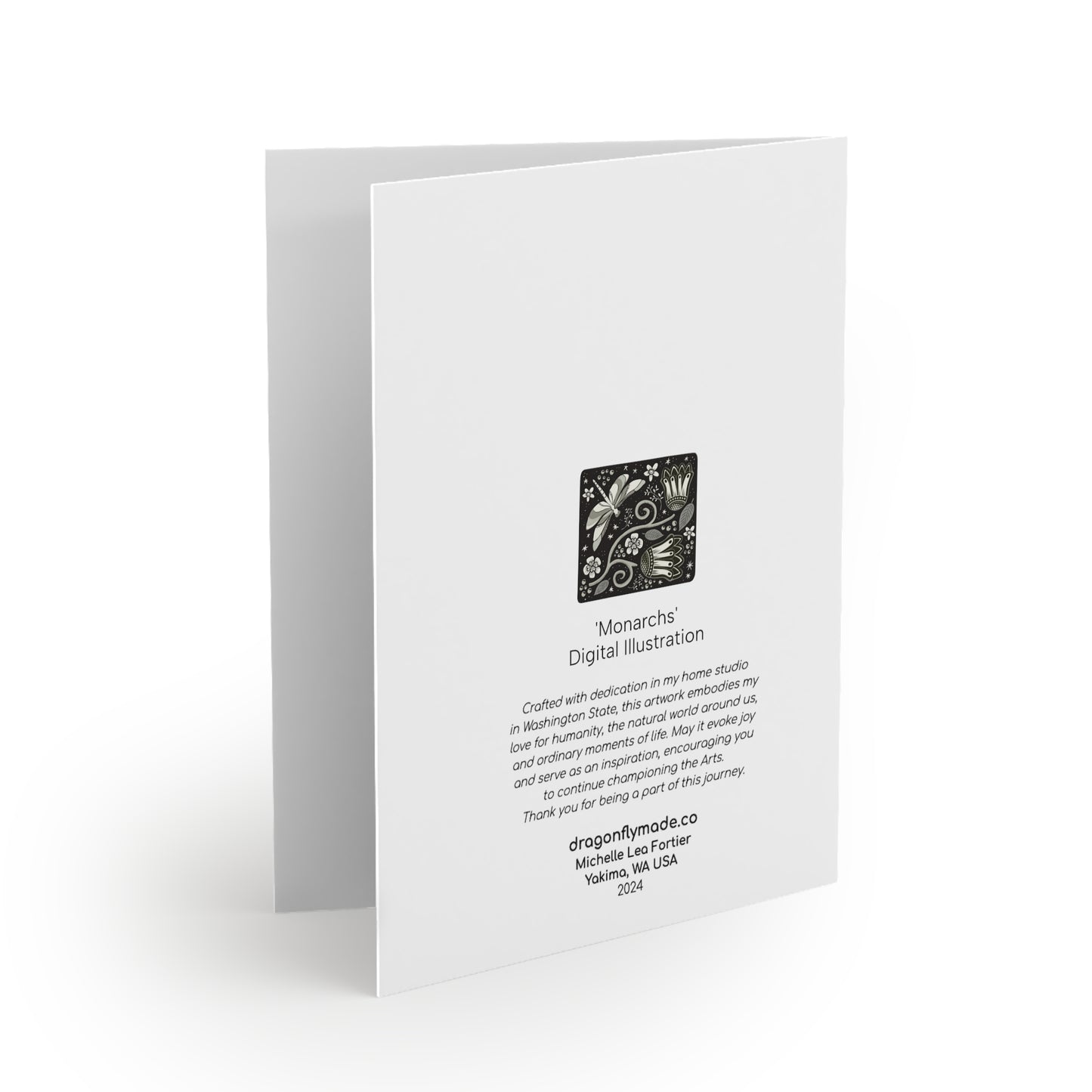 Monarchs greeting card