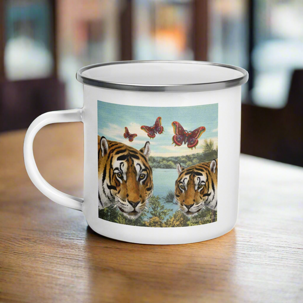 The Tiger in Me enamel mug