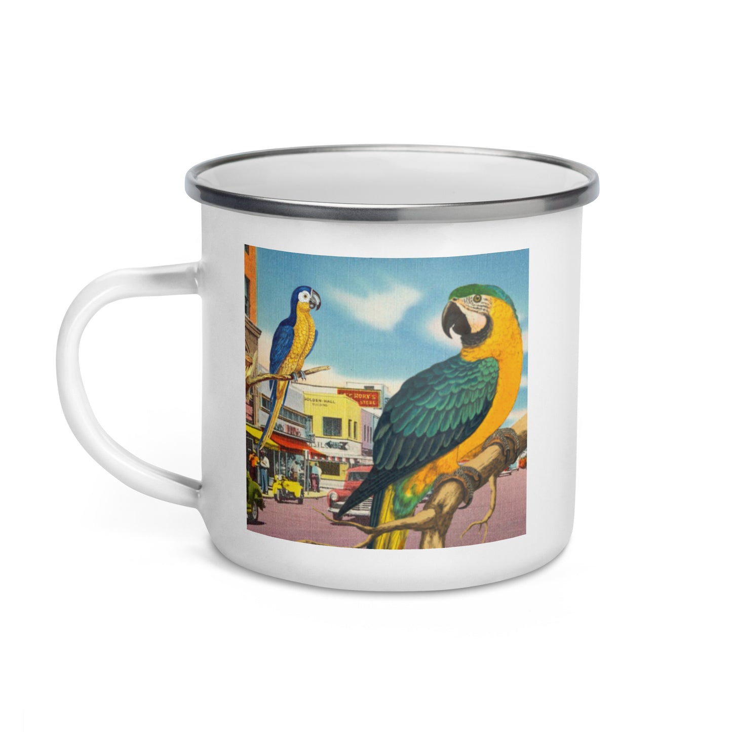 Andrew's Avenue enamel mug