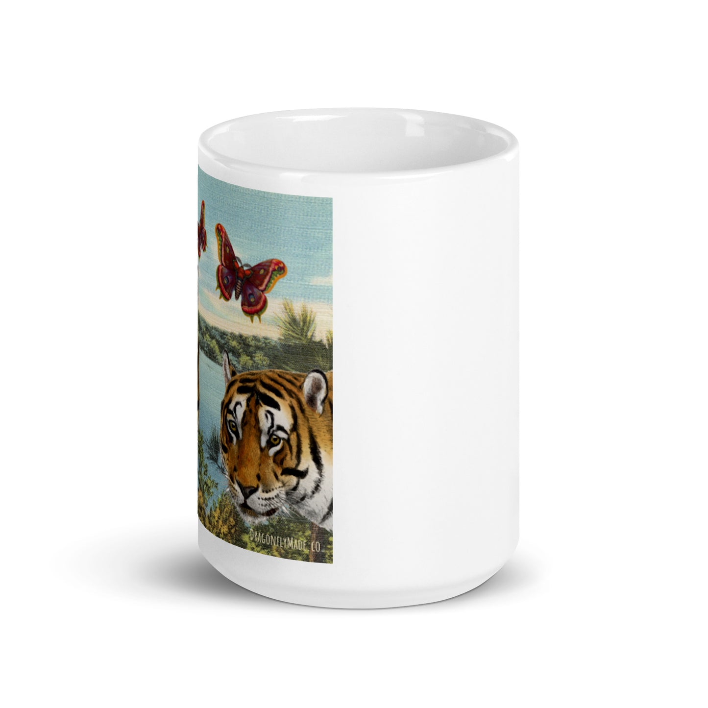 The Tiger in Me white glossy mug