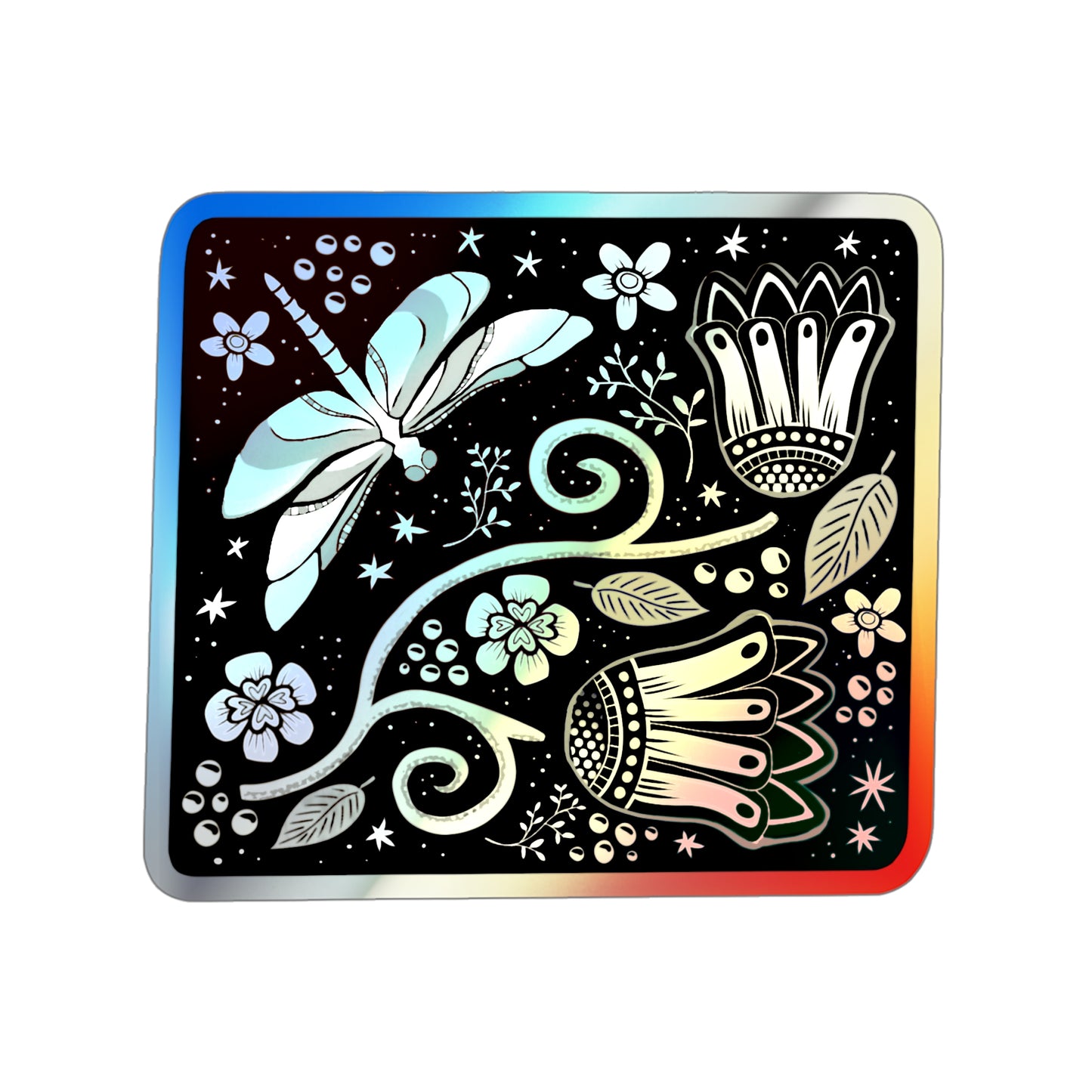 DragonflyMade Holographic Sticker