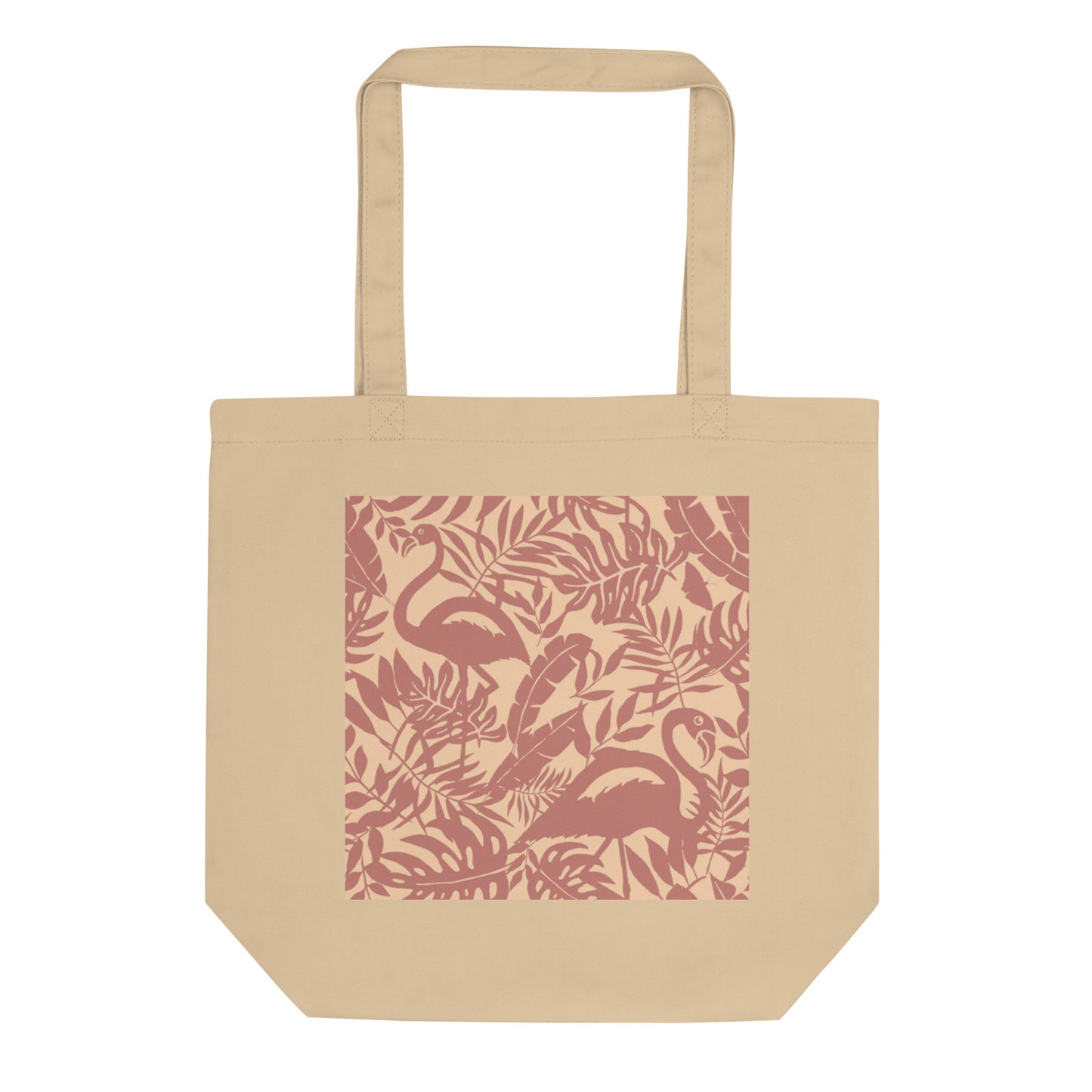 Flamingo canvas tote