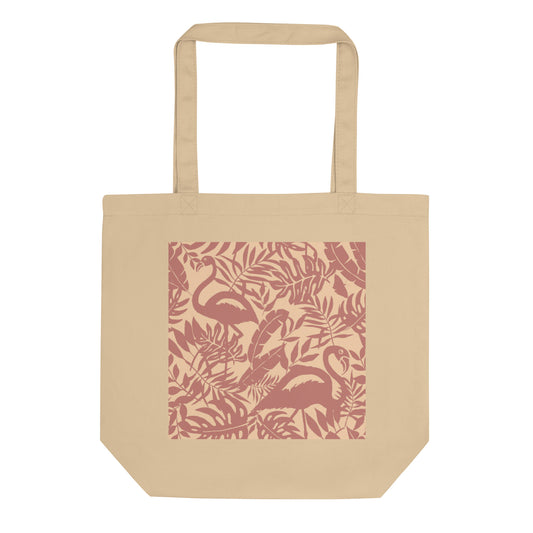 Flamingo canvas tote
