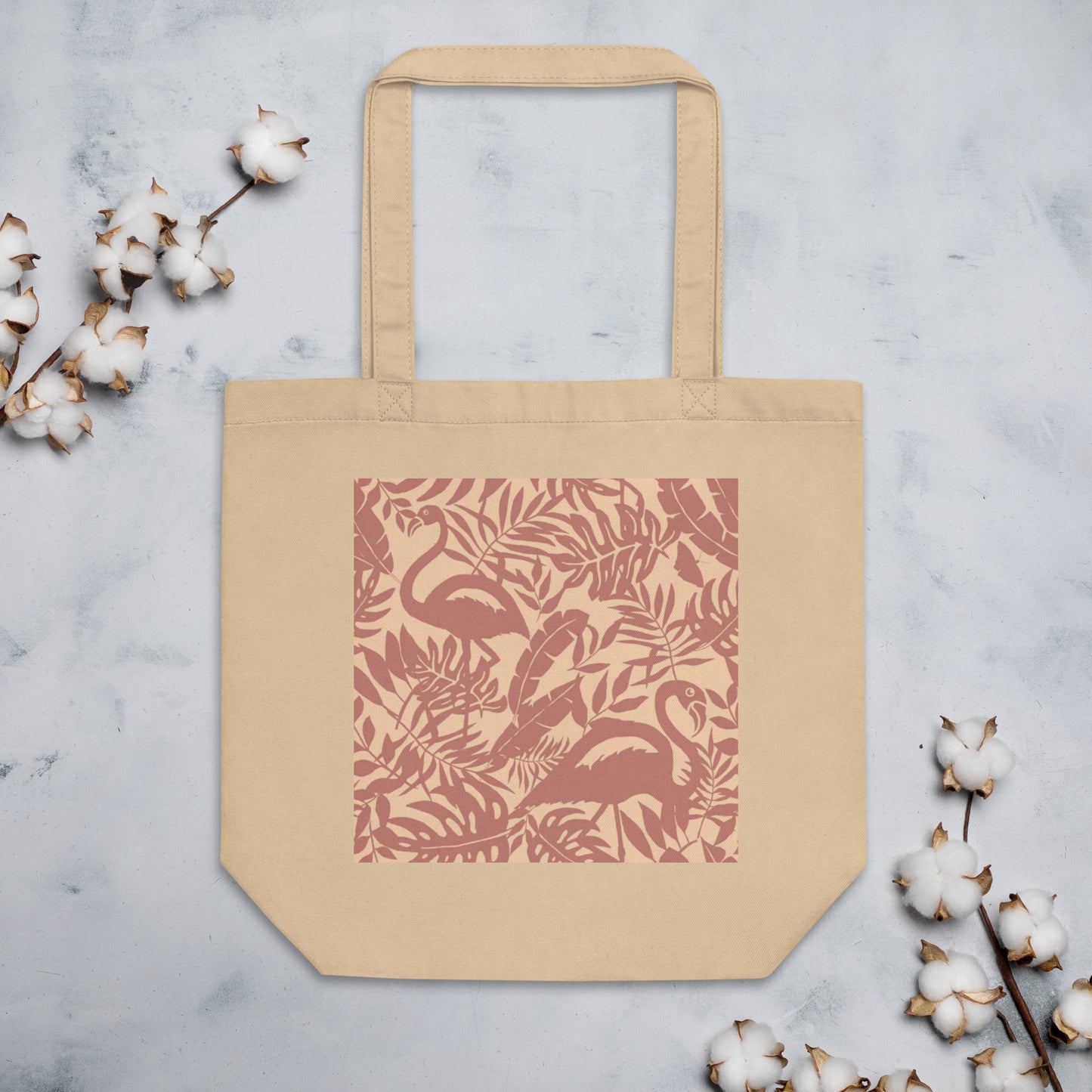 Flamingo canvas tote